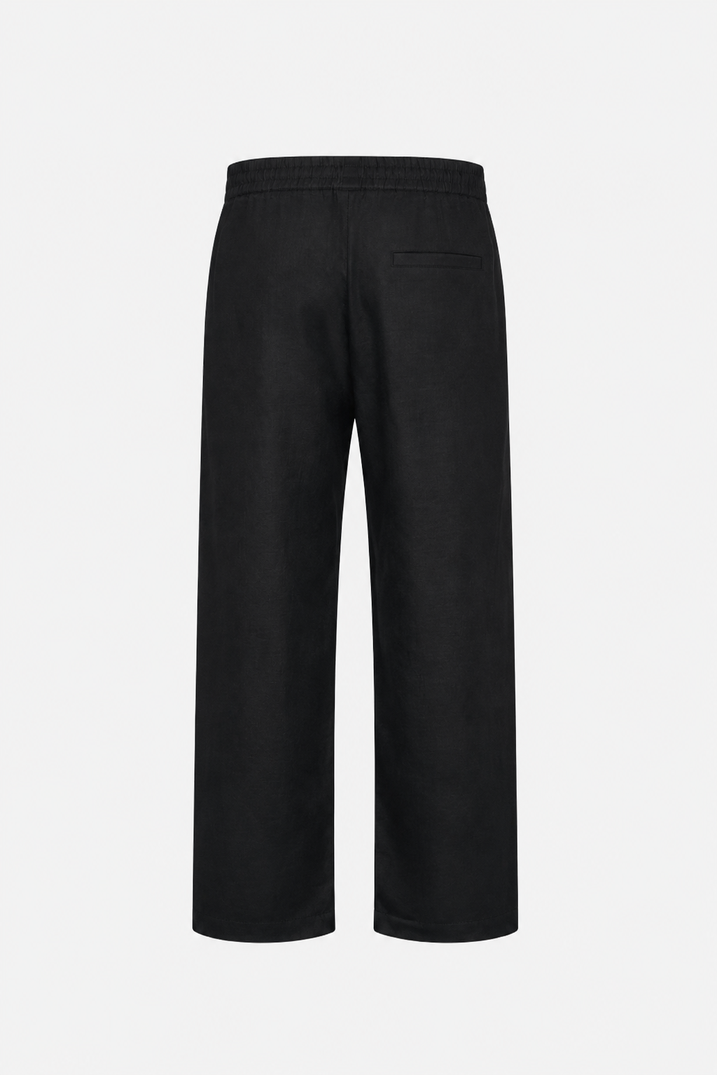 JACKSON LINEN TROUSERS — BLACK