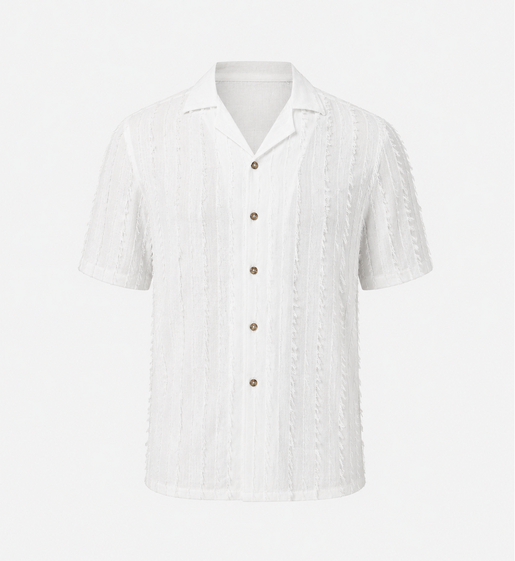 CAMP FRINGE SHIRT WHITE
