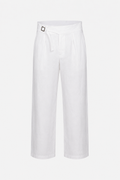 MARCUS LINEN TROUSERS — WHITE