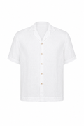 CAMP COLLAR  LINEN WHITE
