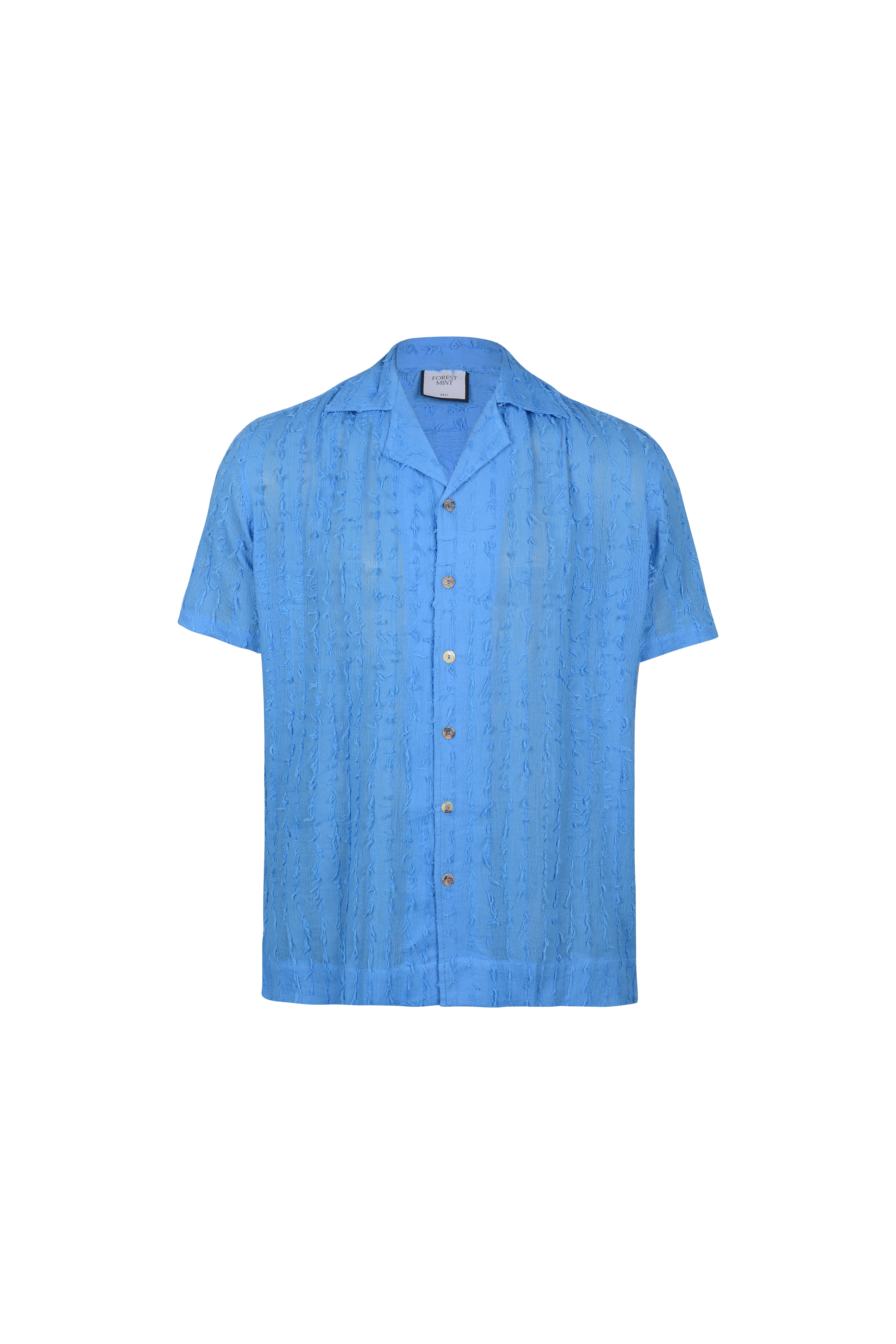 CAMP FRINGE SHIRT AZUR