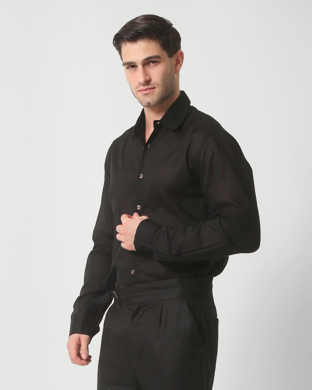 CLASSIC COTTON SHIRT BLACK