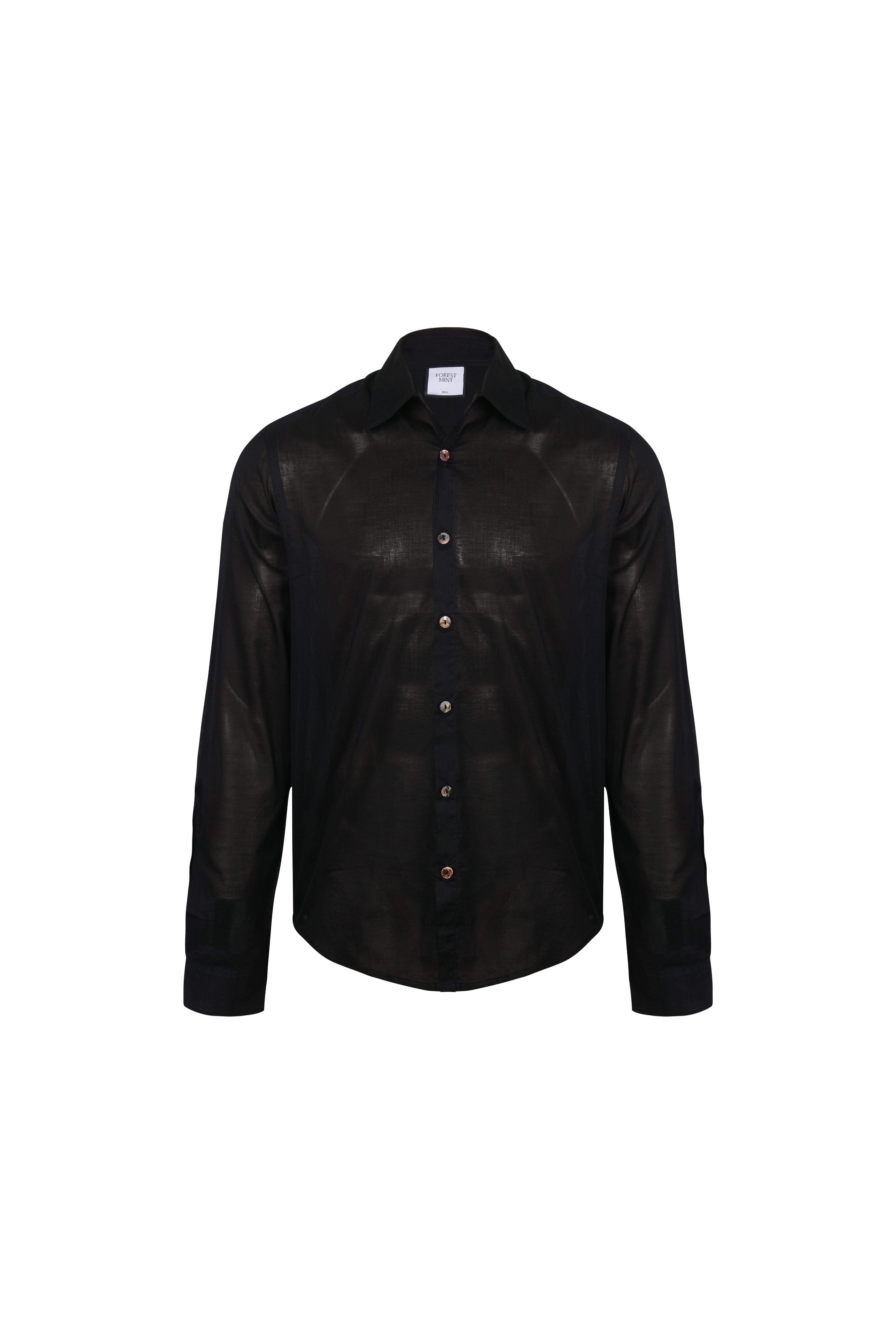CLASSIC COTTON SHIRT BLACK