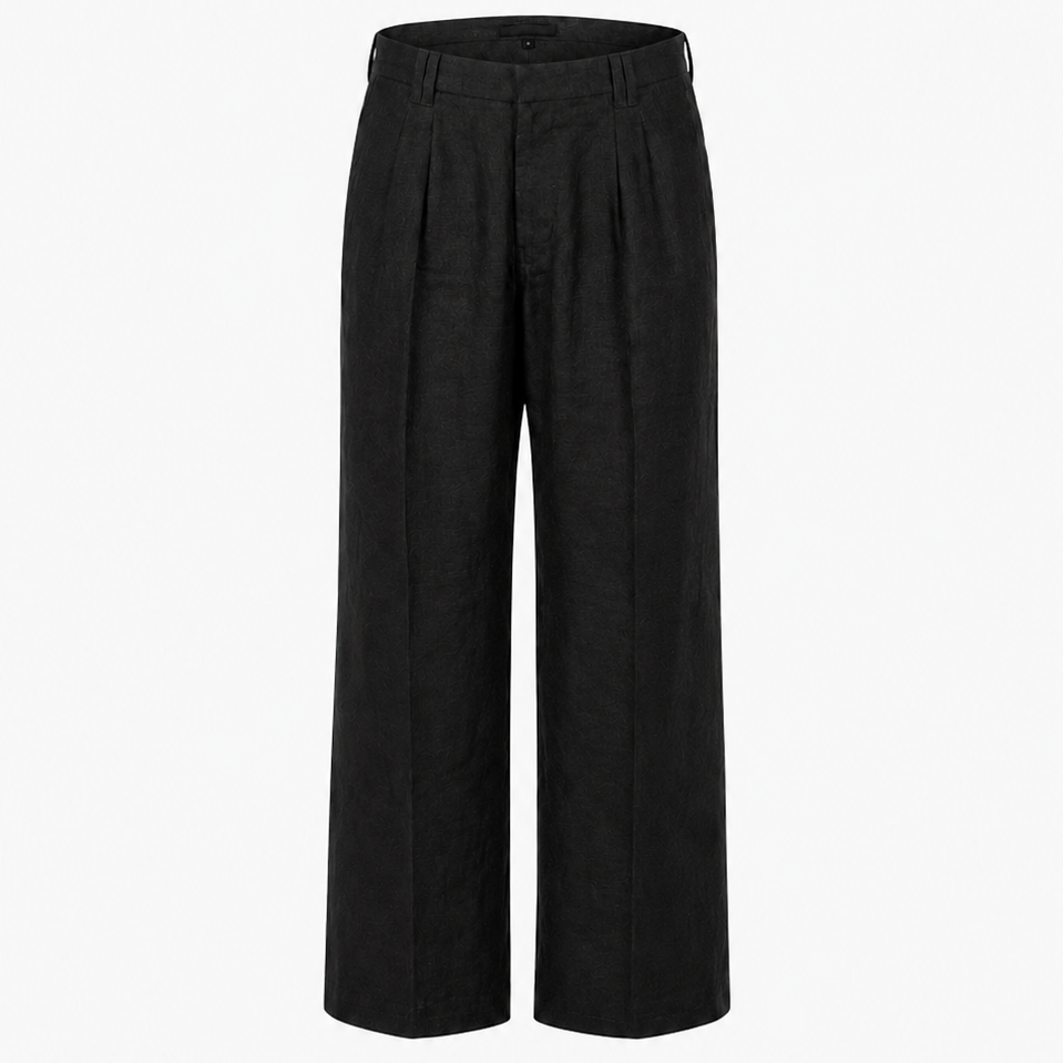 HARISON LINEN PANTS - BLACK