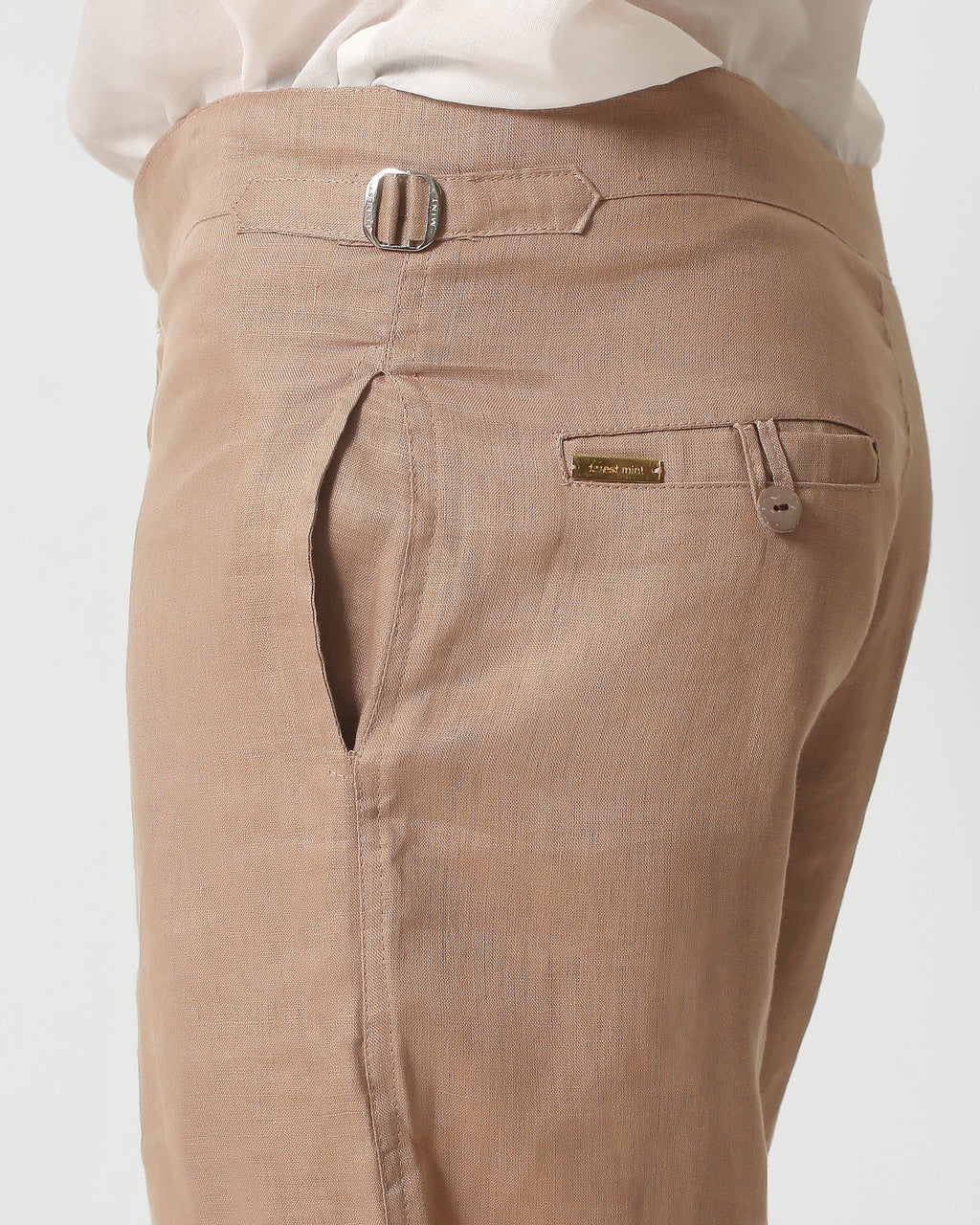 LINEN SIDE -TAB SHORTS