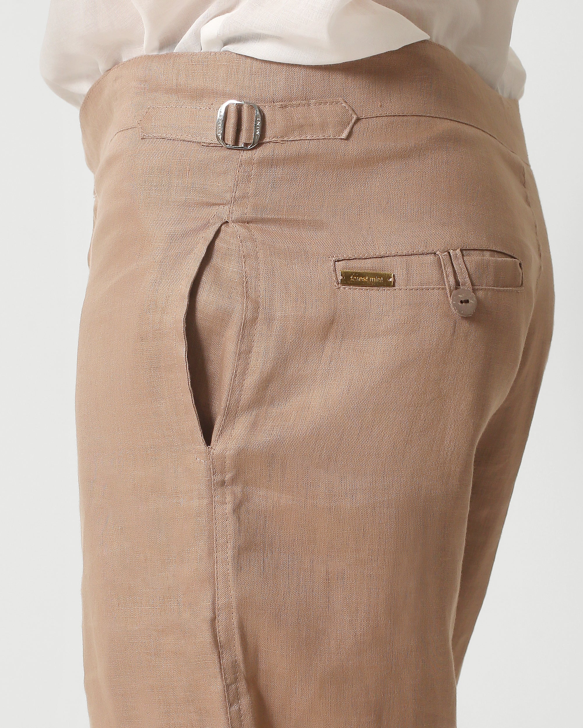 LINEN SIDE -TAB SHORTS