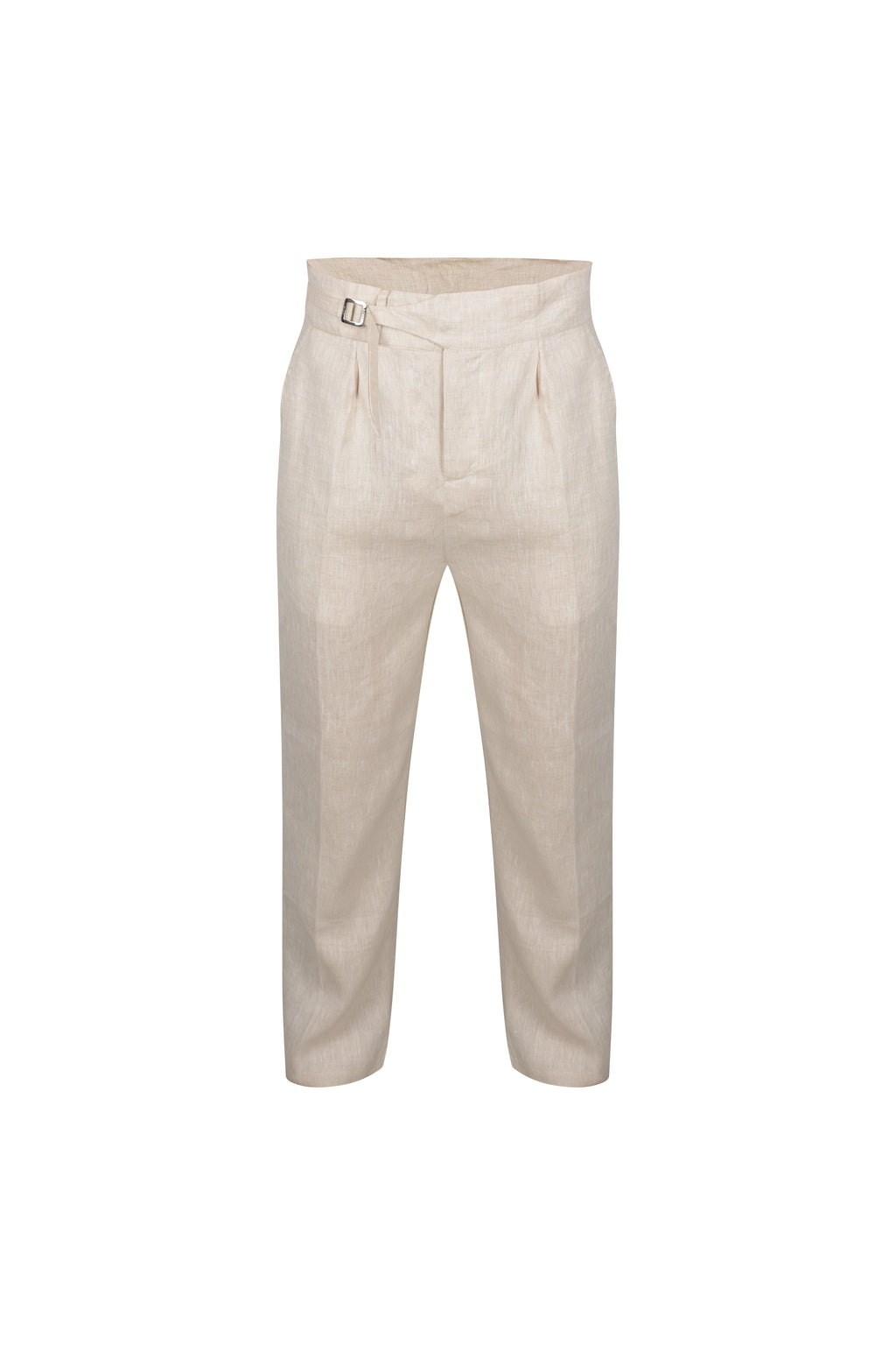 MARCUS LINEN TROUSERS — NATURAL