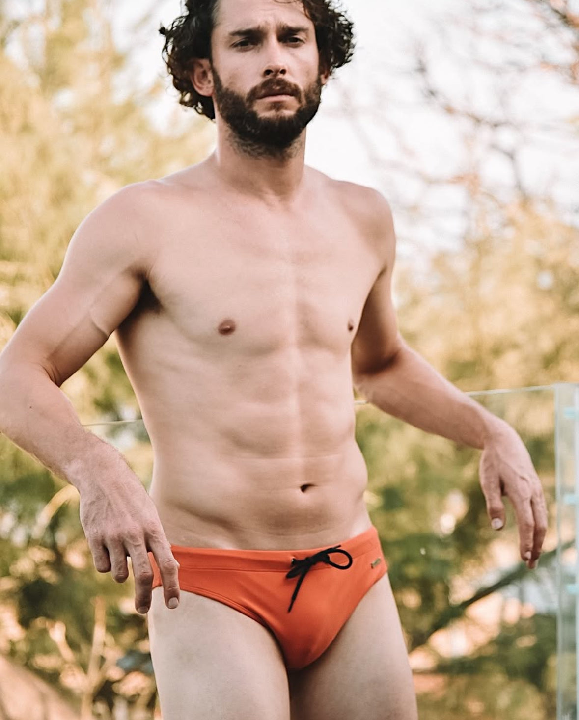 SIGNATURE SWIM BRIEF — BURNT ORANGE