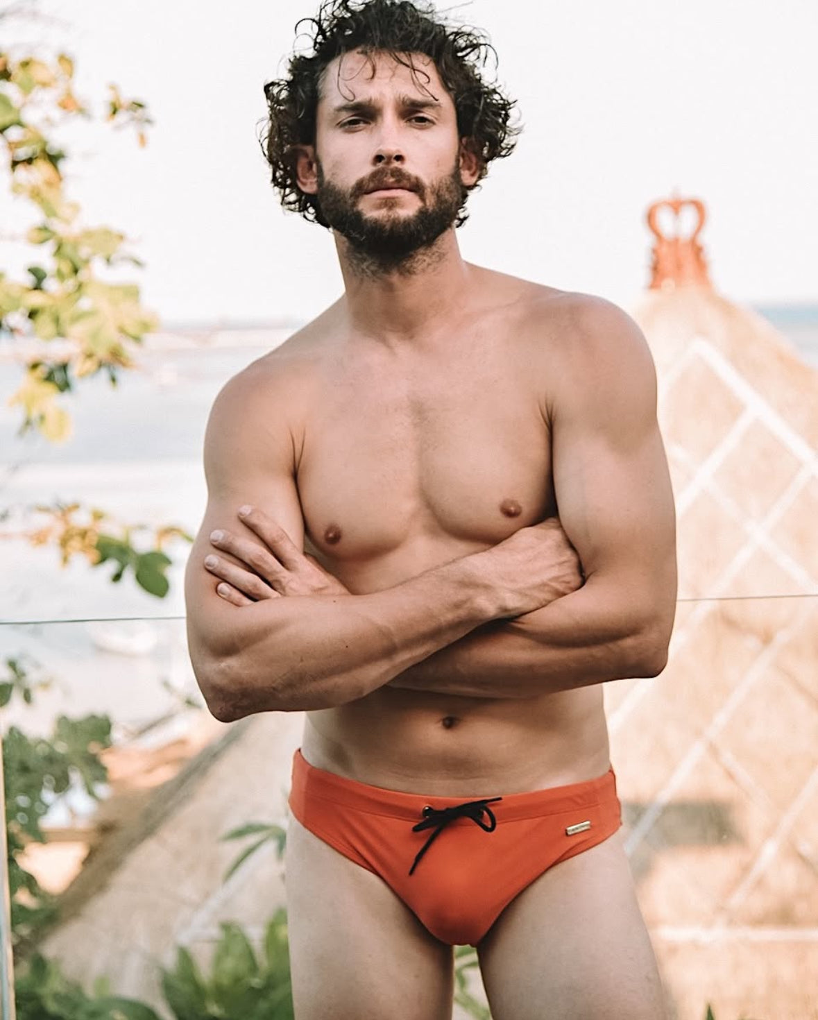 SIGNATURE SWIM BRIEF — BURNT ORANGE