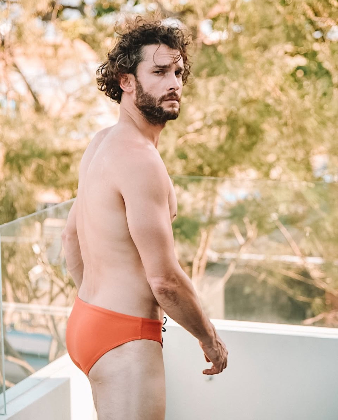 SIGNATURE SWIM BRIEF — BURNT ORANGE