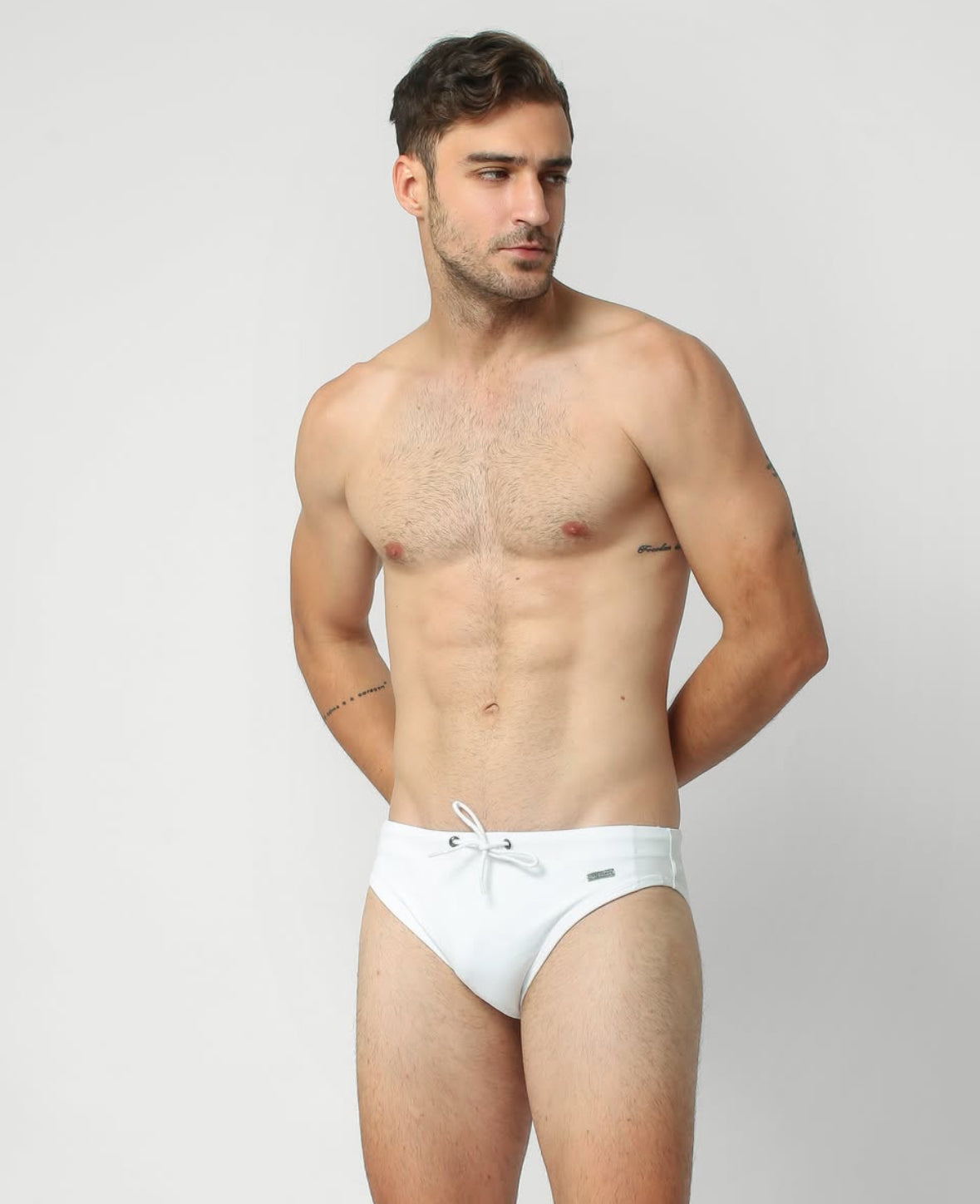 SIGNATURE SWIM BRIEF — OPTIC WHITE