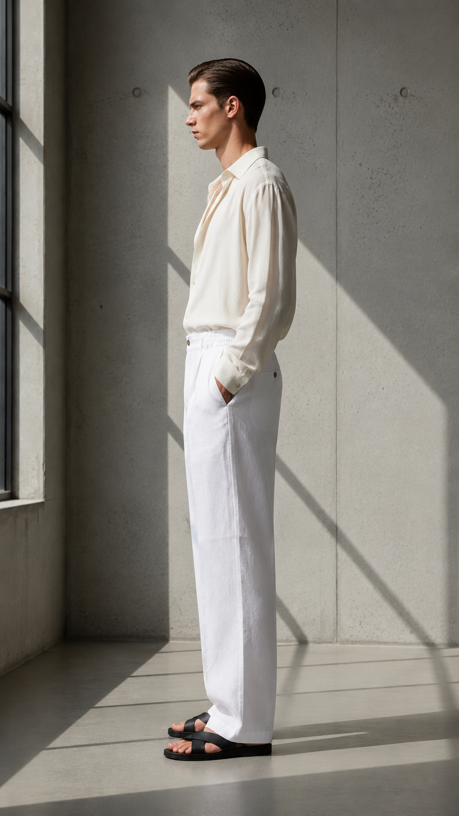 JACKSON LINEN PANT - WHITE