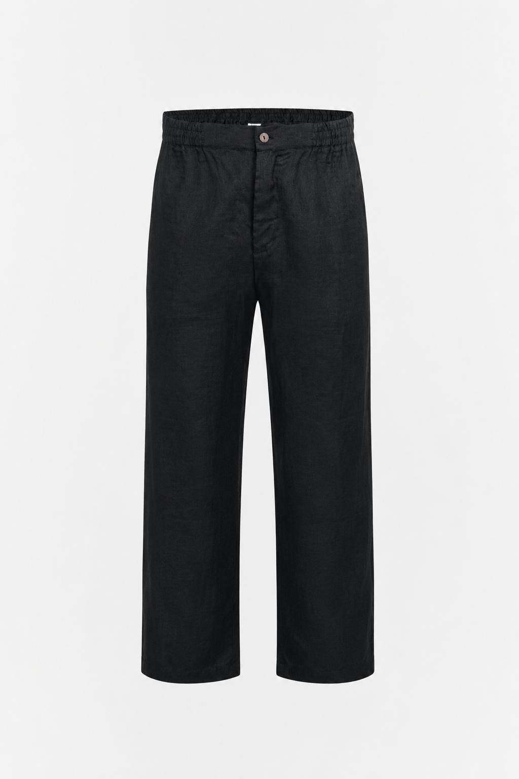 JACKSON LINEN TROUSERS — BLACK