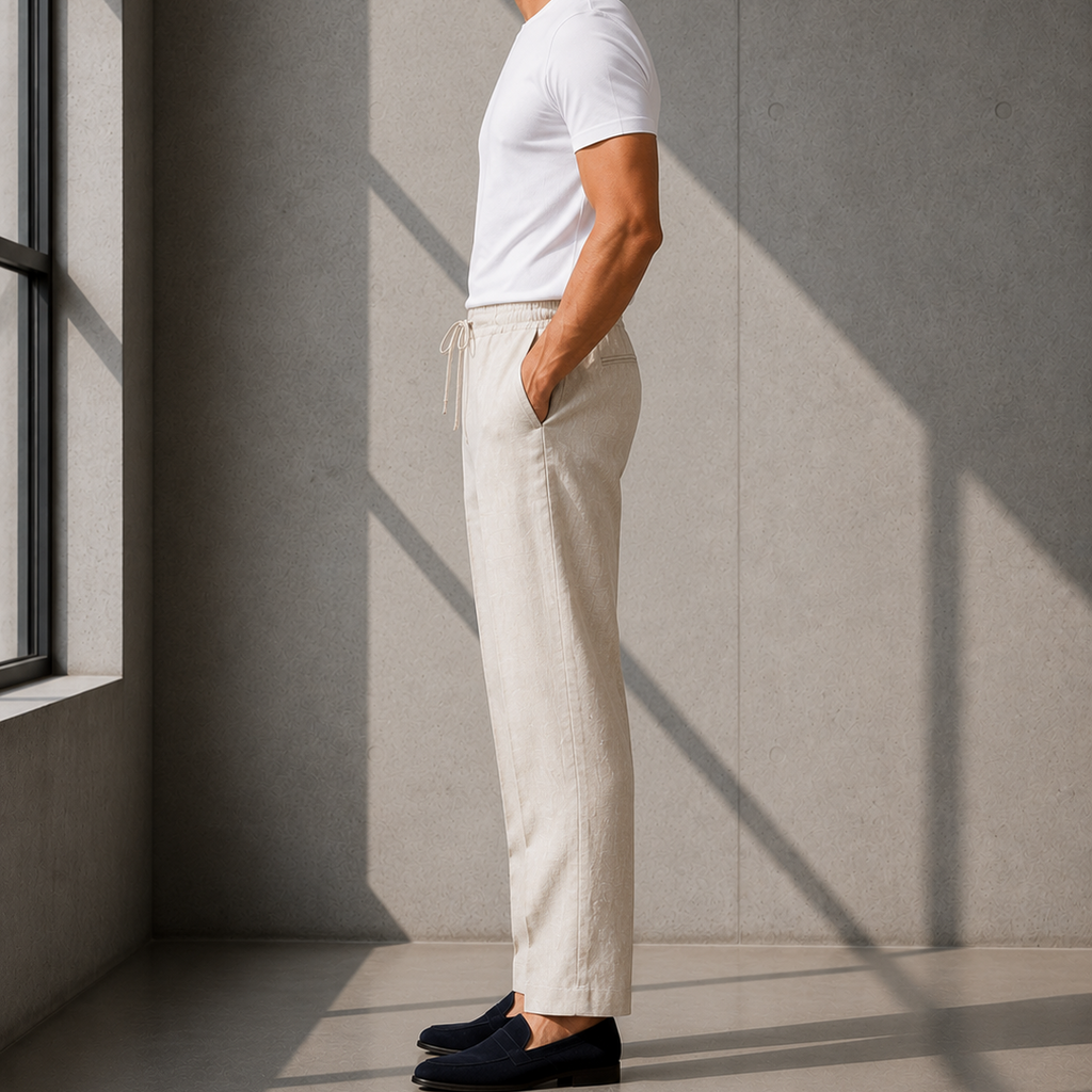 MARCUS LINEN PANT - NATURAL