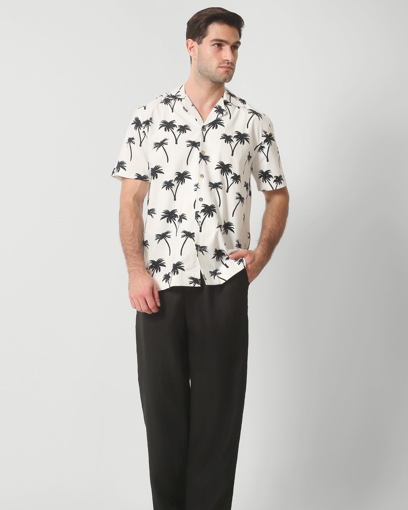 CORDUROY CAMP COLLAR SHIRT