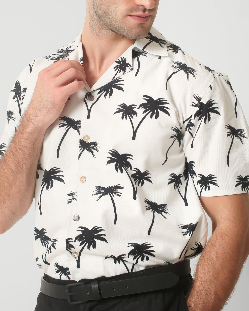 CORDUROY CAMP COLLAR SHIRT