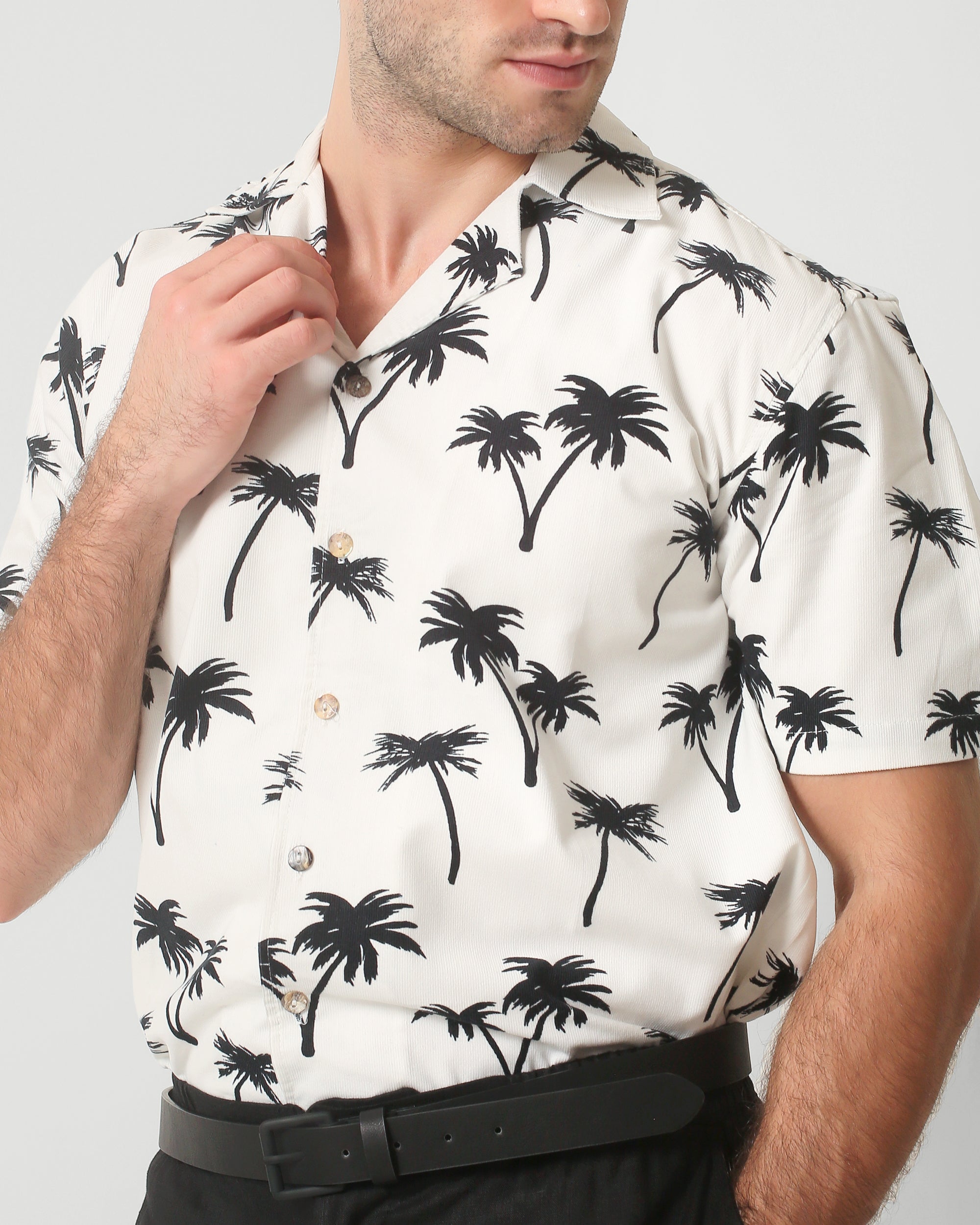 CORDUROY CAMP COLLAR SHIRT