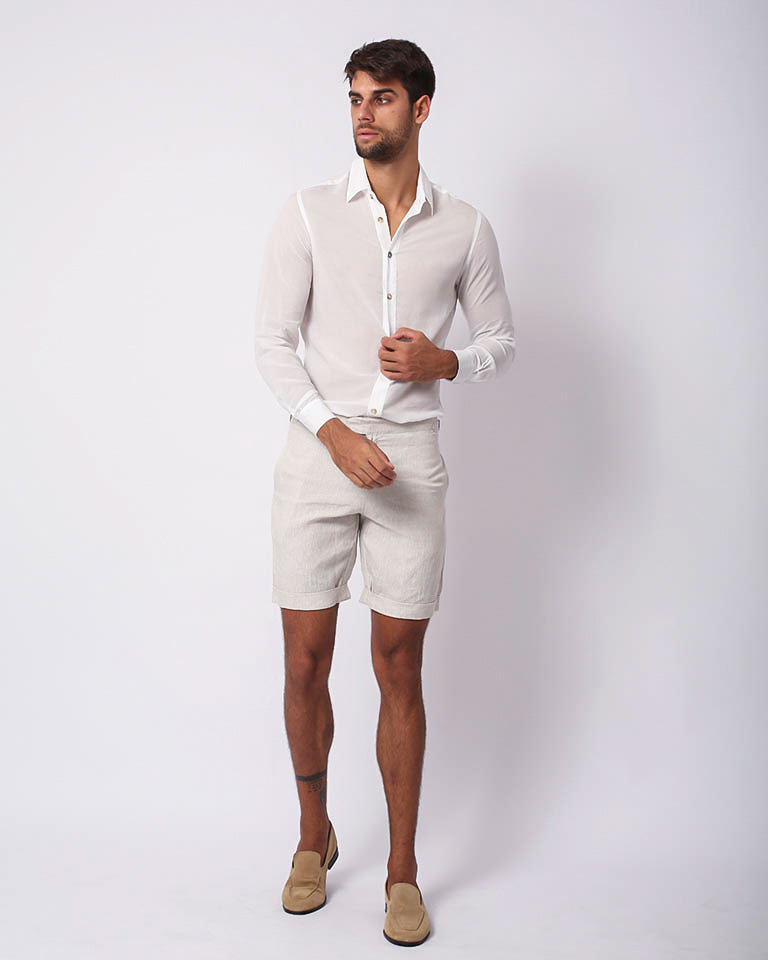 CLASSIC COTTON SHIRT OFF WHITE