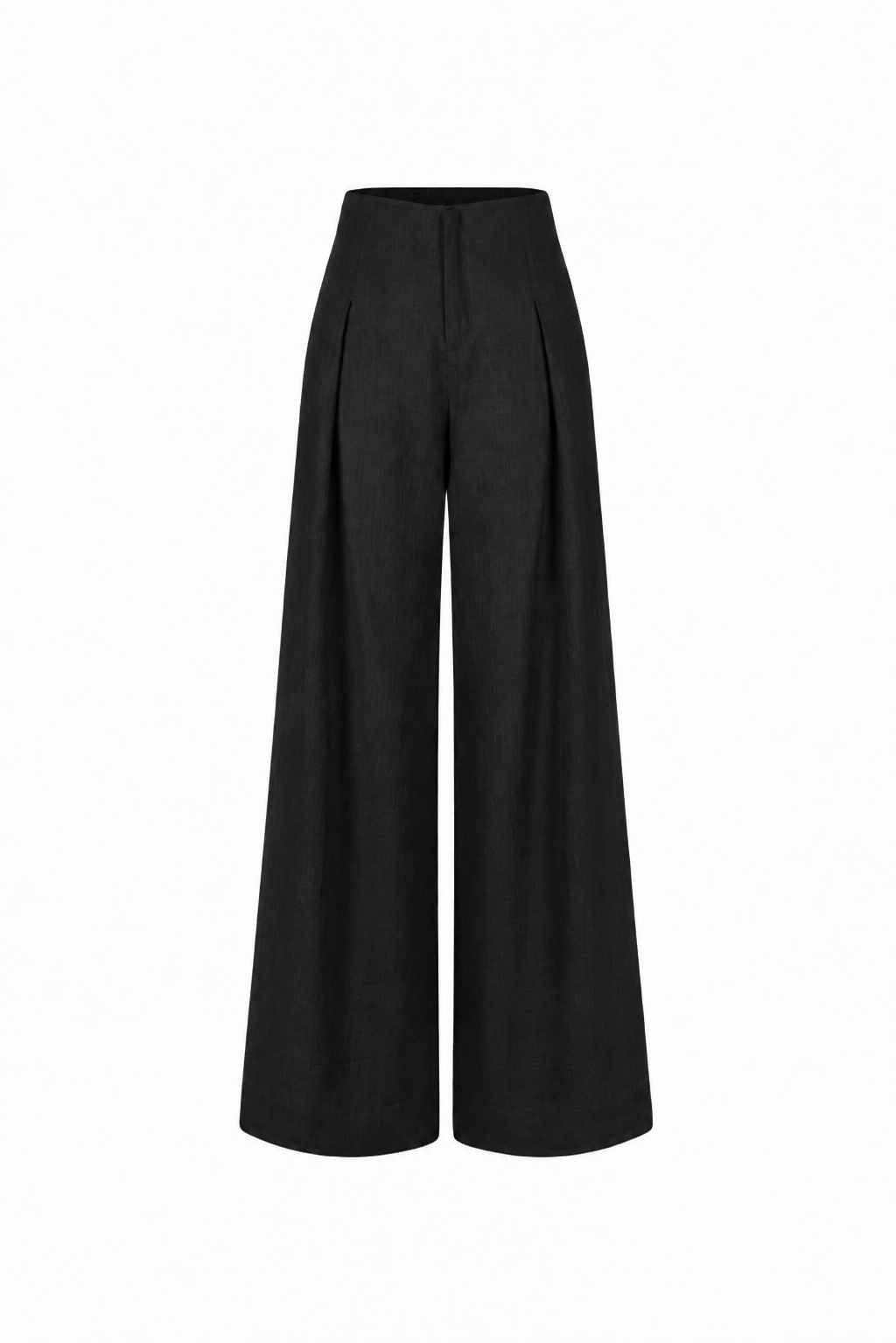 MAXMARA LINEN PANTS - BLACK