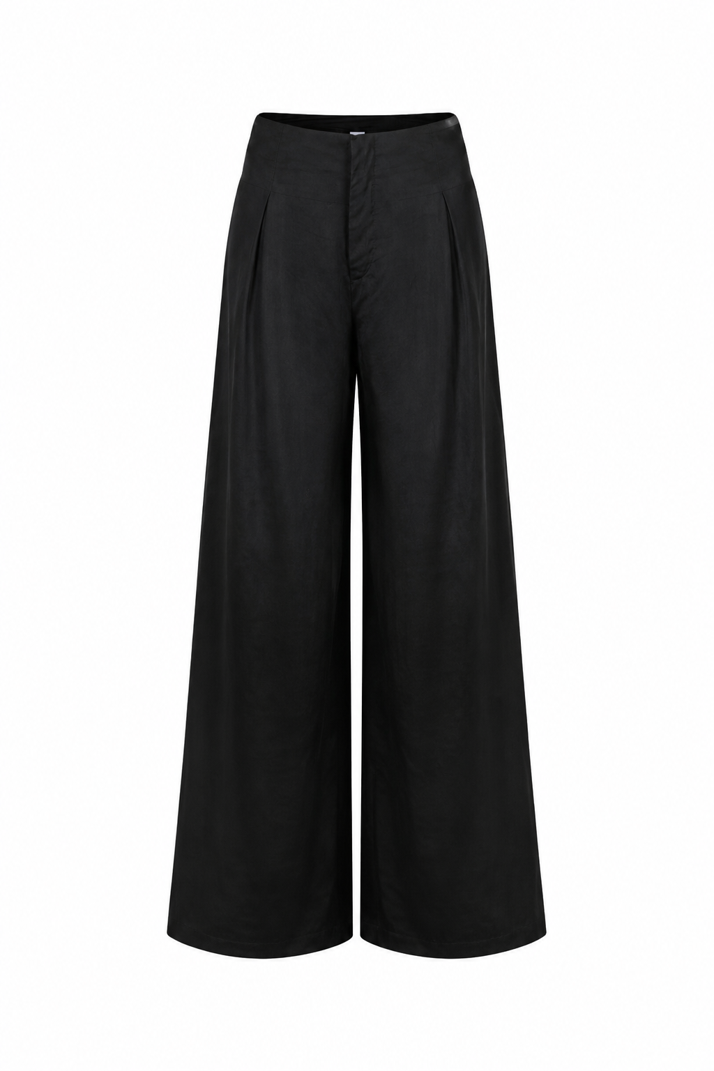 MAXMARA VISCOSE SILK PANTS - BLACK