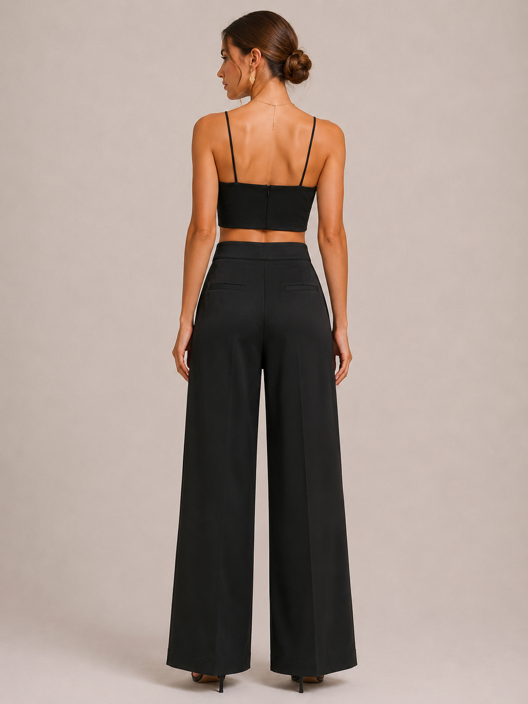 MAXMARA LINEN PANTS - BLACK
