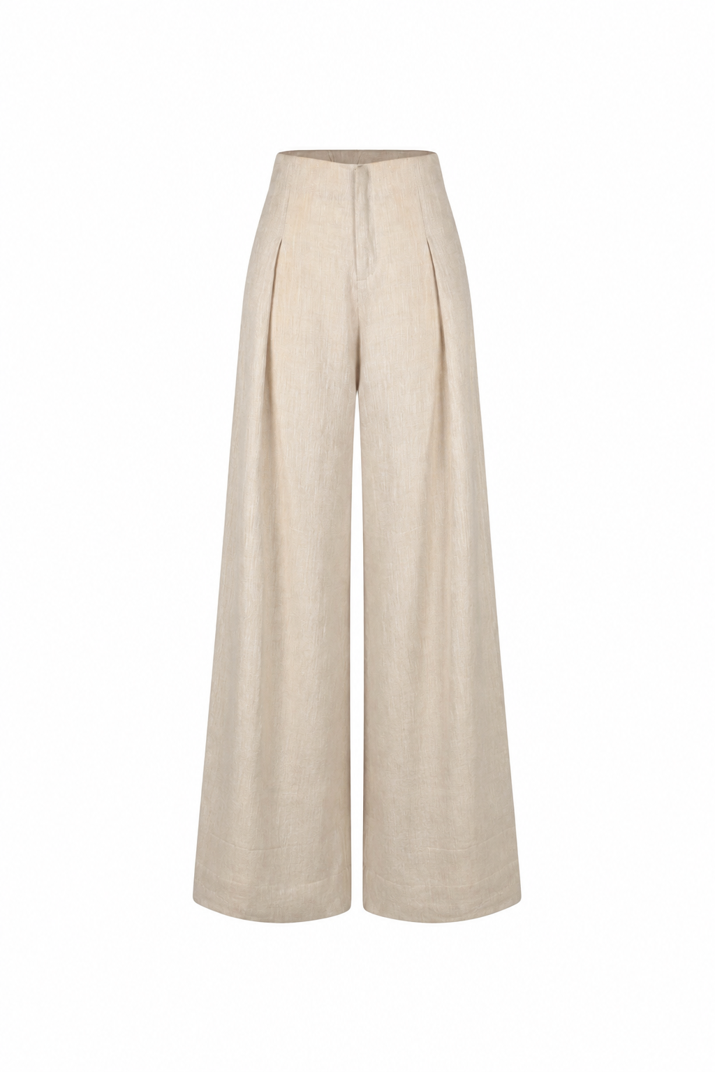 MAXMARA LINEN PANTS — NATURAL