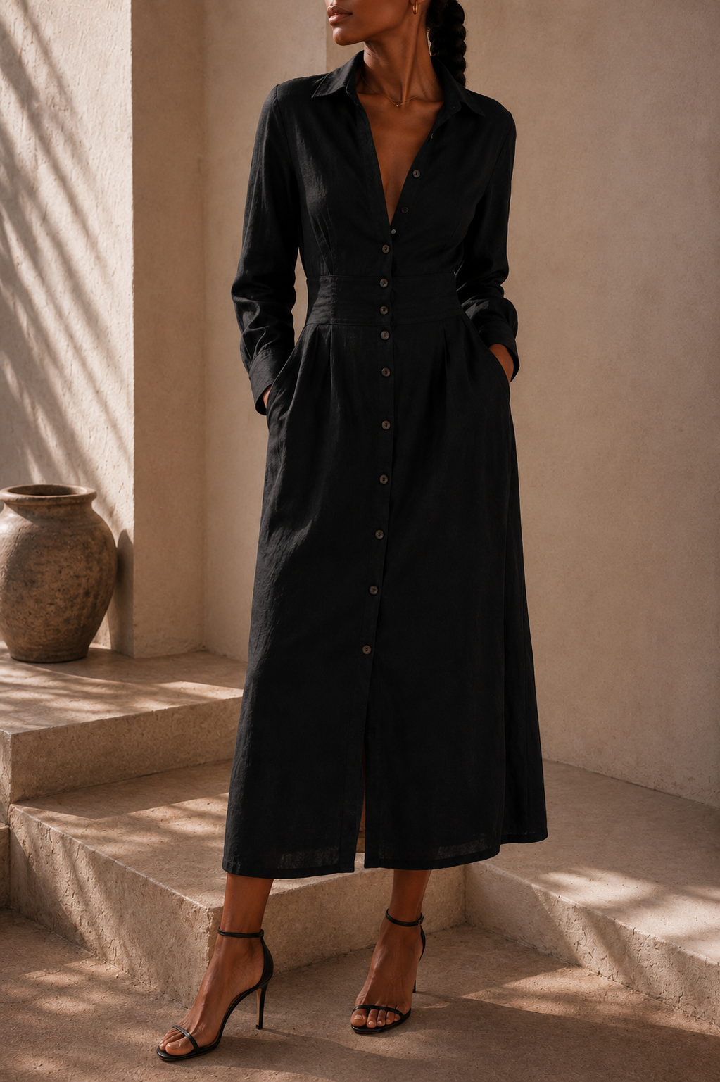 VALEN LINEN DRESS